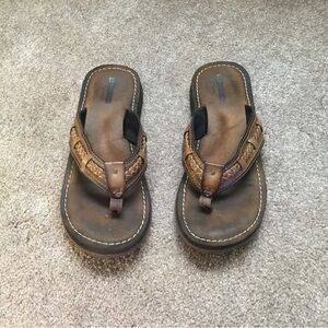Clarks Brown Leather Sandals